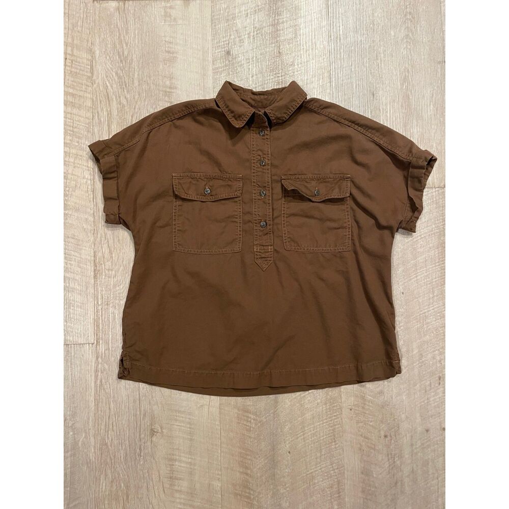 Universal Thread brown popover shirt, size XS